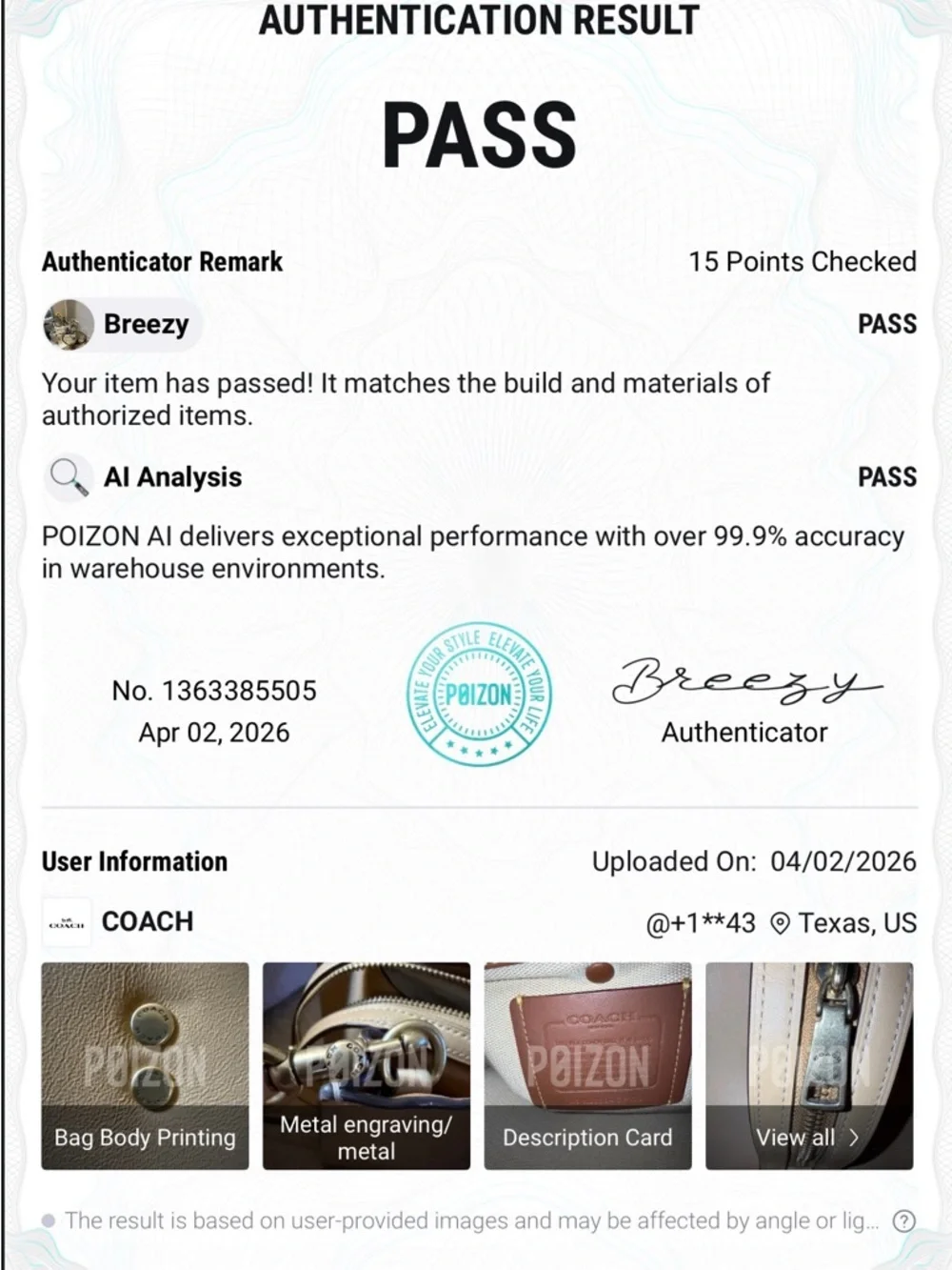 Coach 30 Rogue Glove Tanned Bag in Tan preowned - Picture 4 of 16